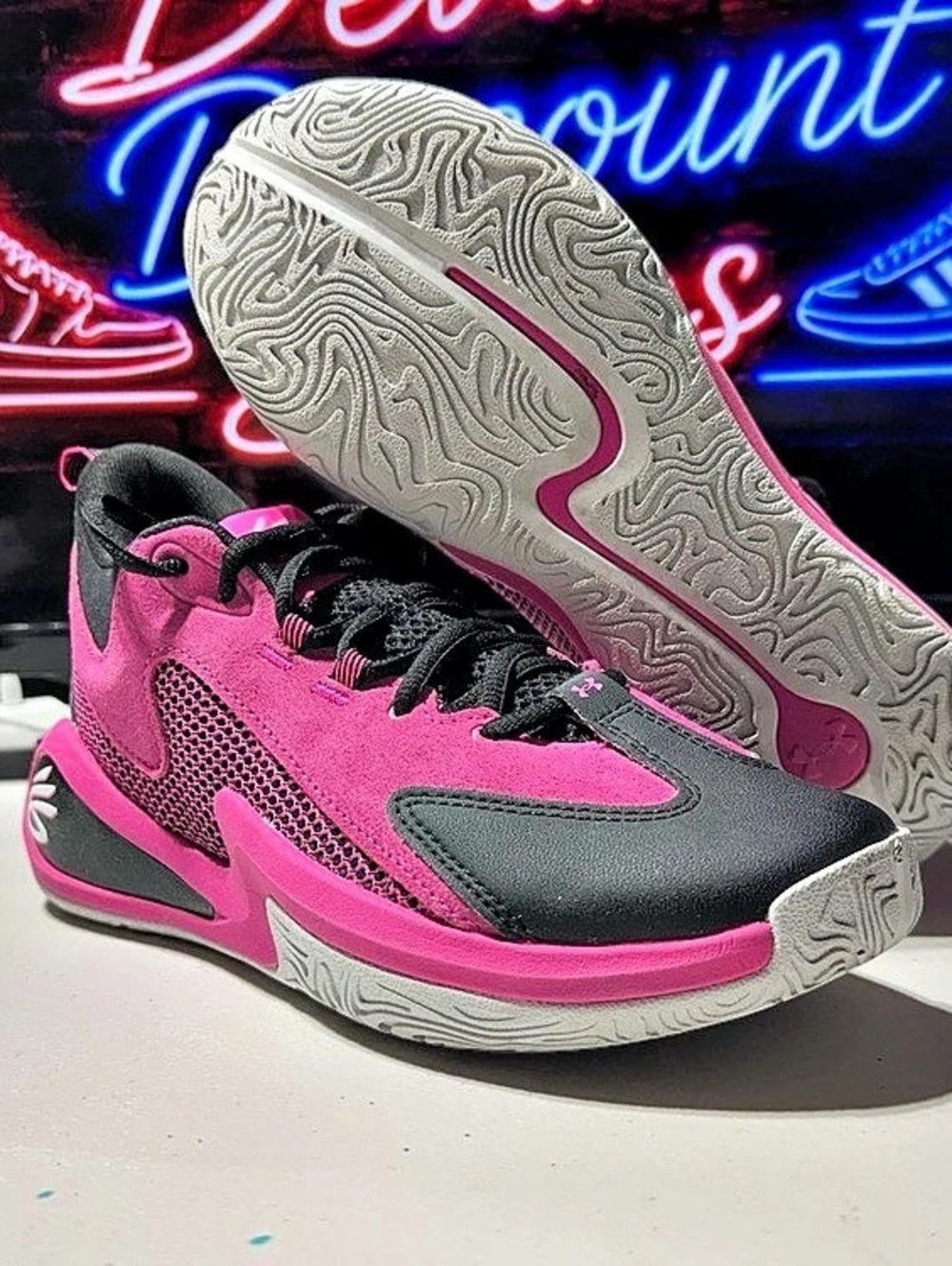 Under Armour Curry 3Z 25 SDE Athletic Shoes Pink & Black